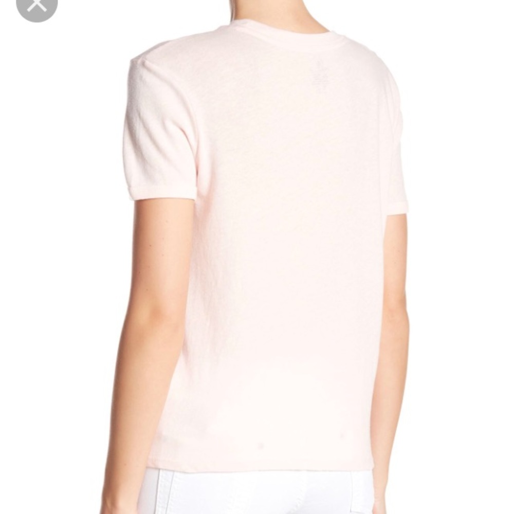 VOLCOM Pink Logo Graphic Print Ringer Tee - Picture 2 of 7